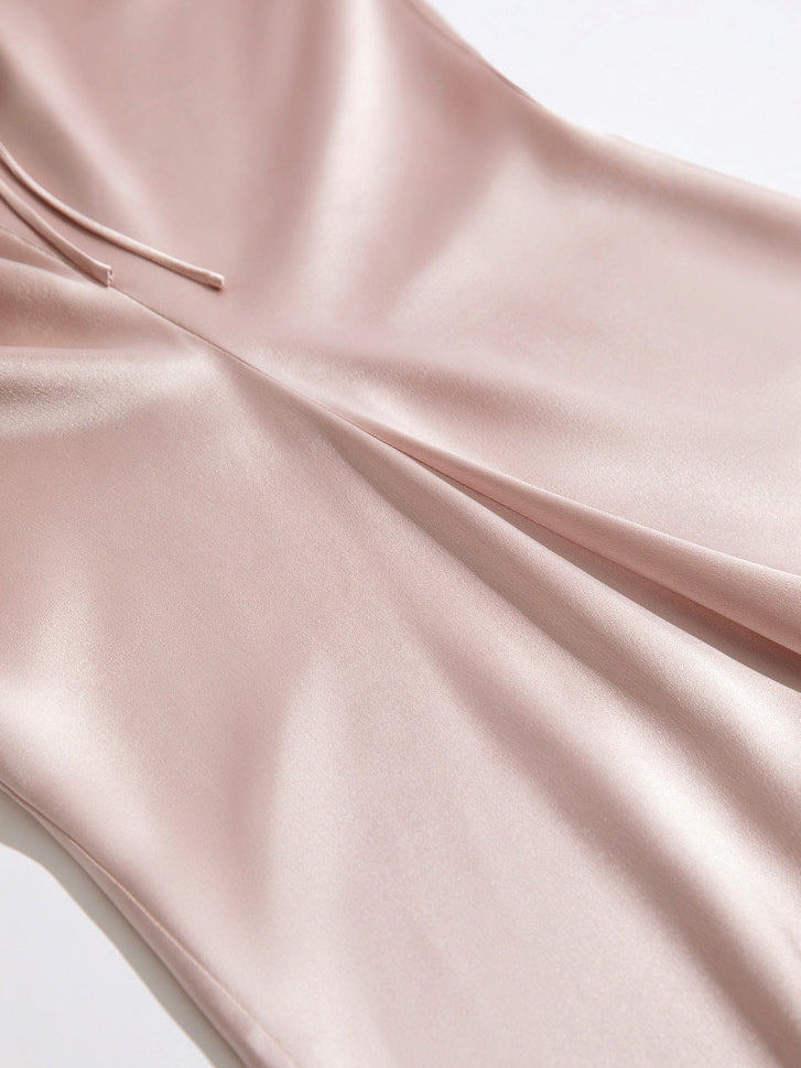 Pre-order Draped maxi dress in pale pink