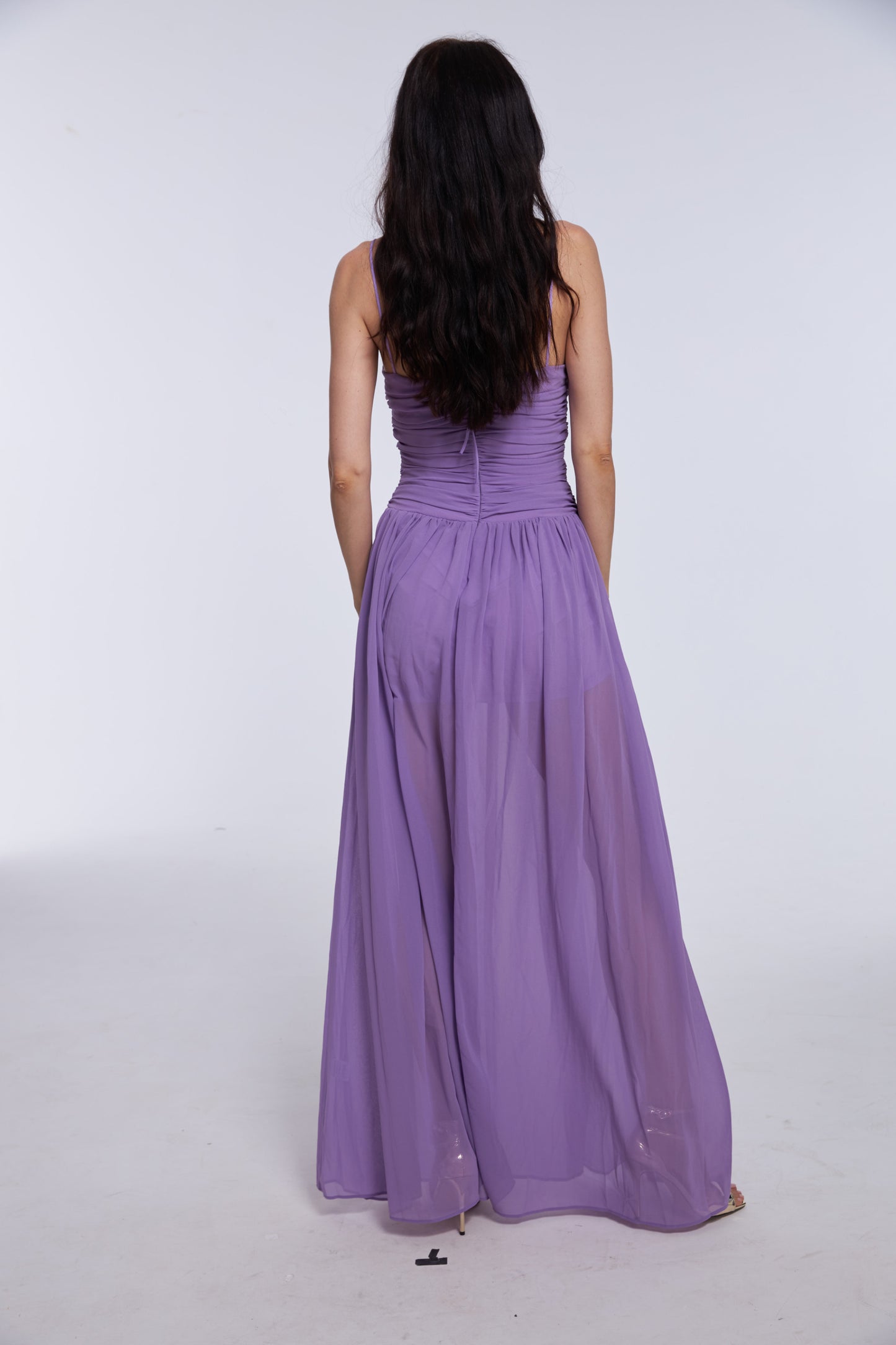 Violet Long Beach Strappy Dress